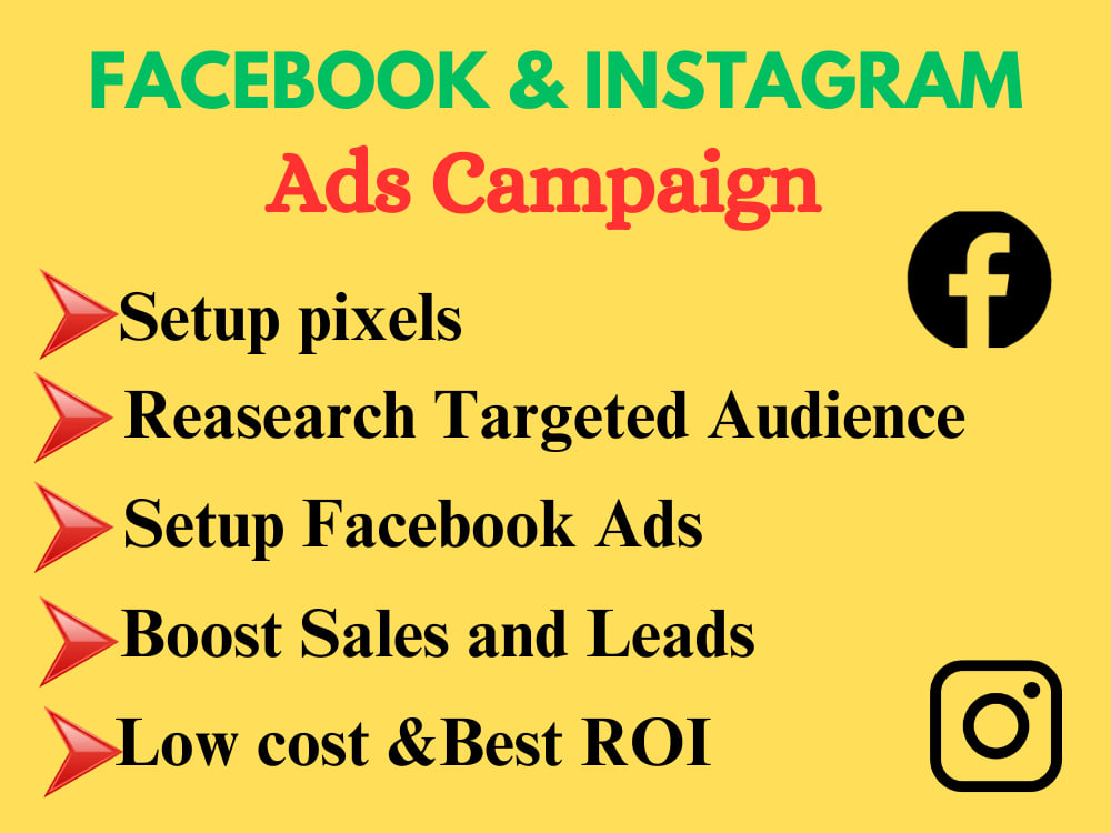 Setup high converting Facebook ads campaign Instagram ads setup tiktok ...