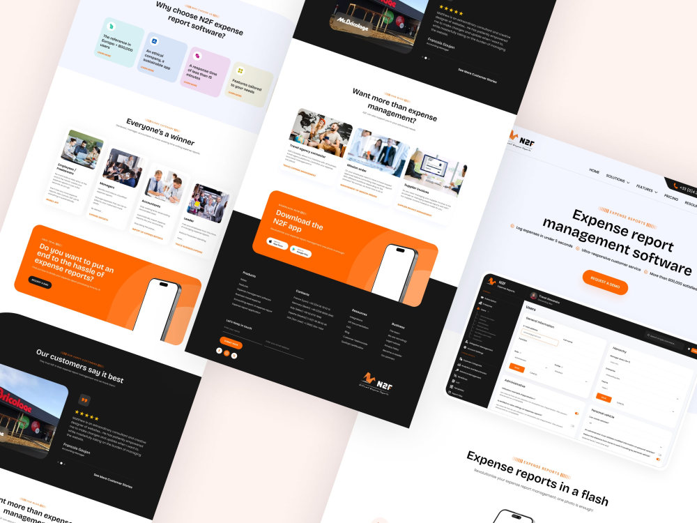 Clean professional web landing page UI UX design figma | Upwork