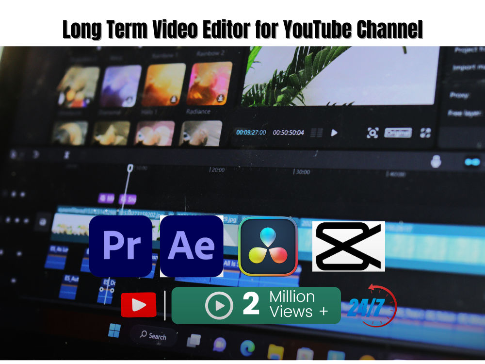 A Long Term Video Editor for YouTube Channel | short and long form ...