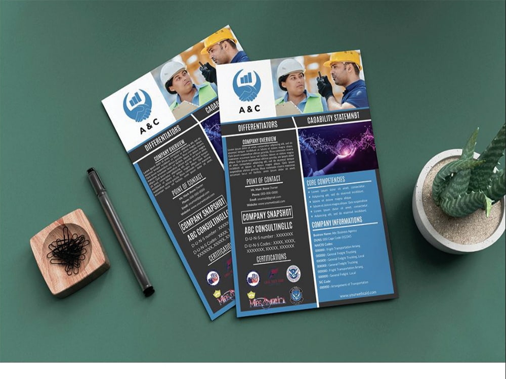 Capability Statement, Government Capability Statement, Business Flyer ...