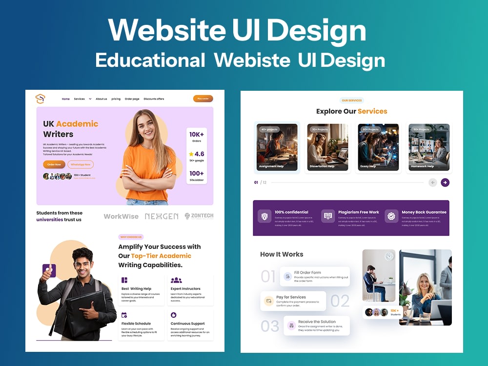 A Responsive Website Landing Page in Figma and developed to perfection ...