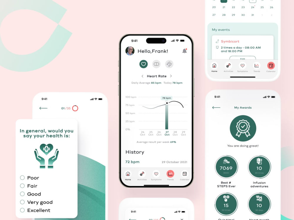 A UI UX and Designer for Healthcare Mobile App Design in Figma | Upwork
