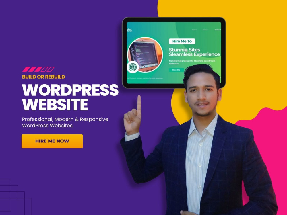 A clean, modern, and fully responsive WordPress website. | Upwork