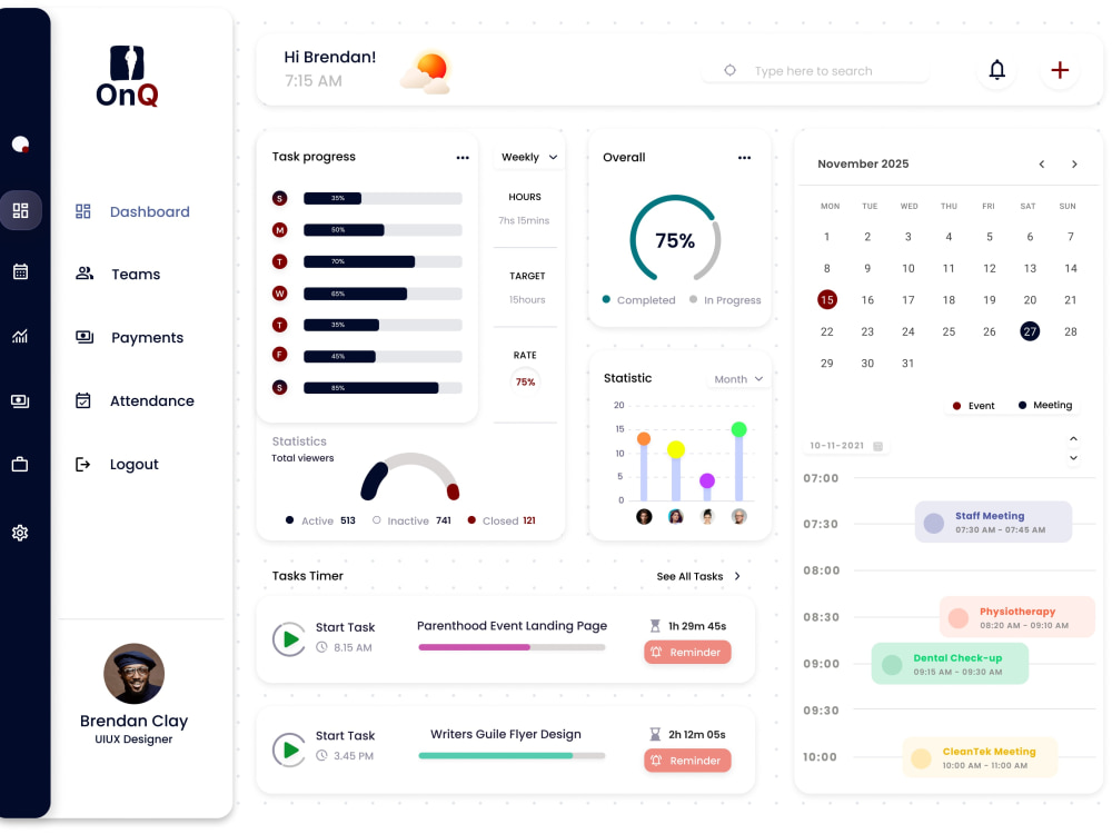 A SaaS Remote Team Tool – UI/UX Landing Page & Dashboard Design | Upwork