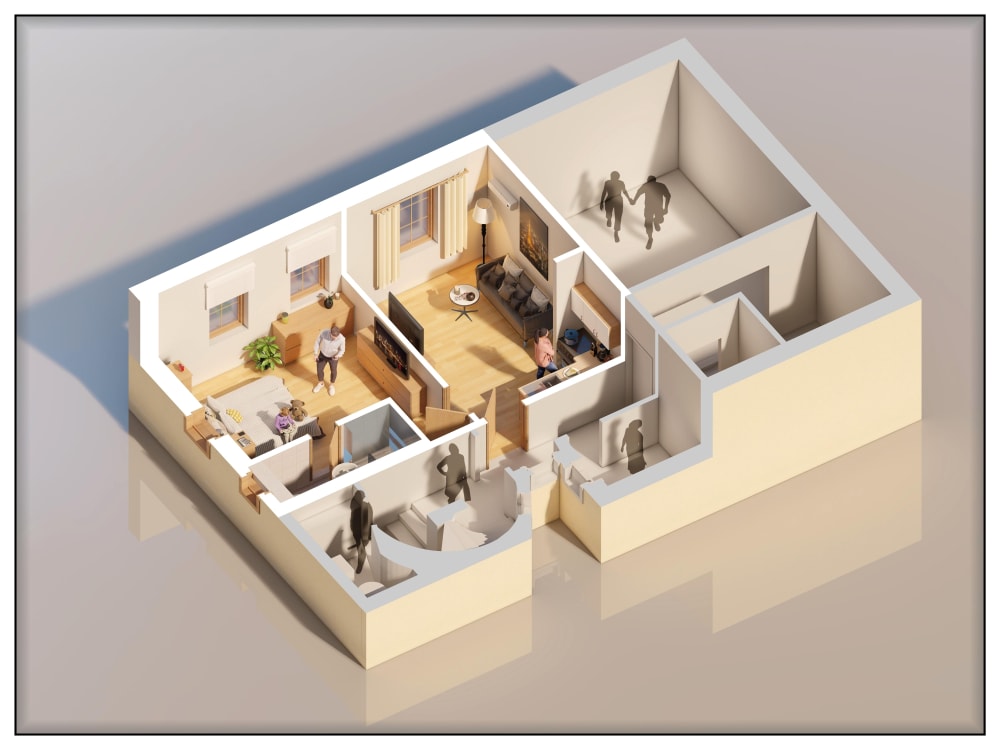 3D Floor Plan Renderings for real estate marketing in 24 hours | Upwork