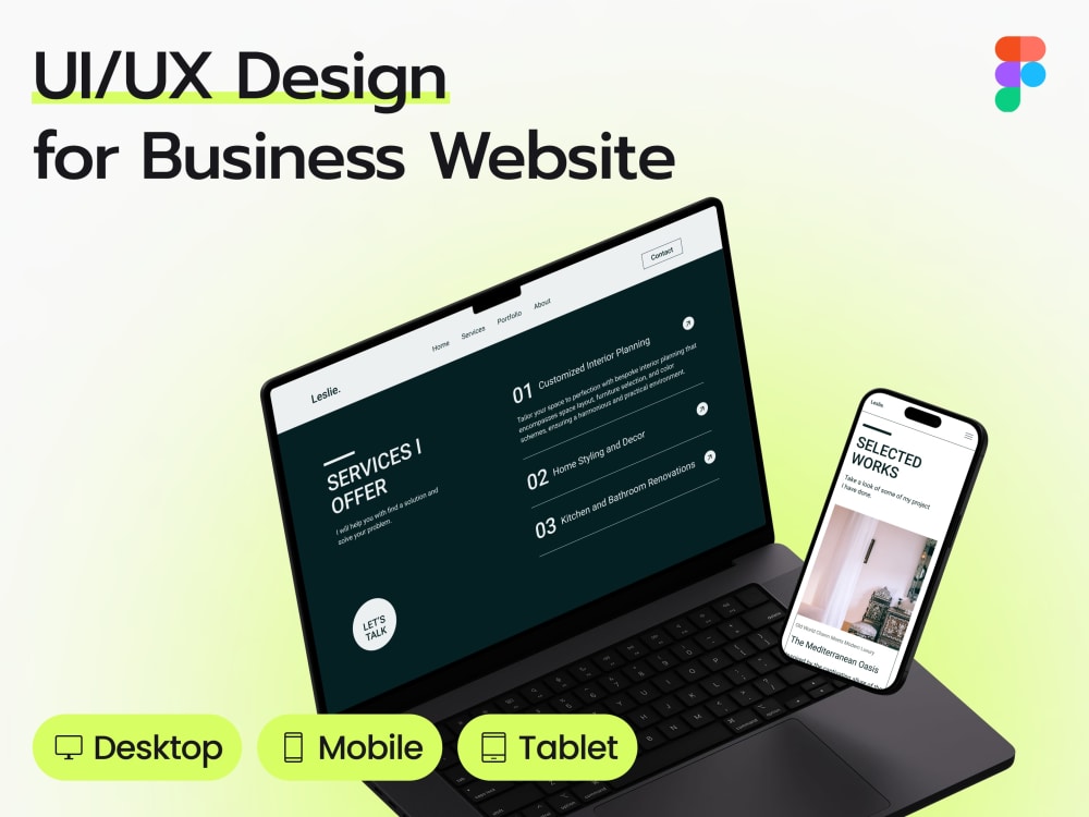 A UI/UX design for business website | Upwork