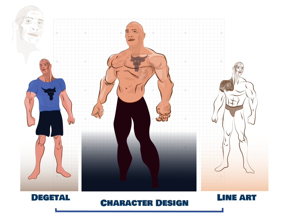 A unique and High Quality Character Illustration in Vector Style. | Upwork