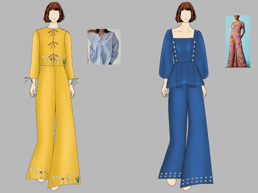 Fashion illustrations for women's clothing | Upwork