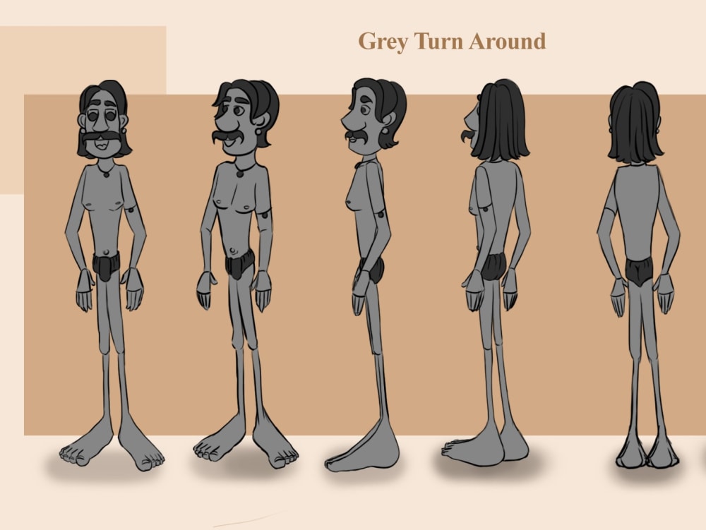 A 2D Cartoon Character Design with Expression Sheet | Upwork