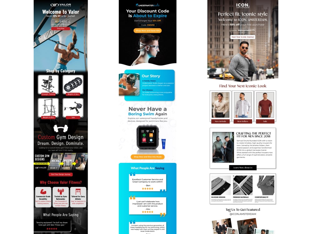 Professional Html Email Layout Responsive Email Design | Fully Customizable HTML Template | Upwork