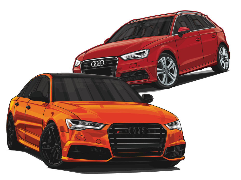 Detailed design car vector illustration in 3 days | Upwork