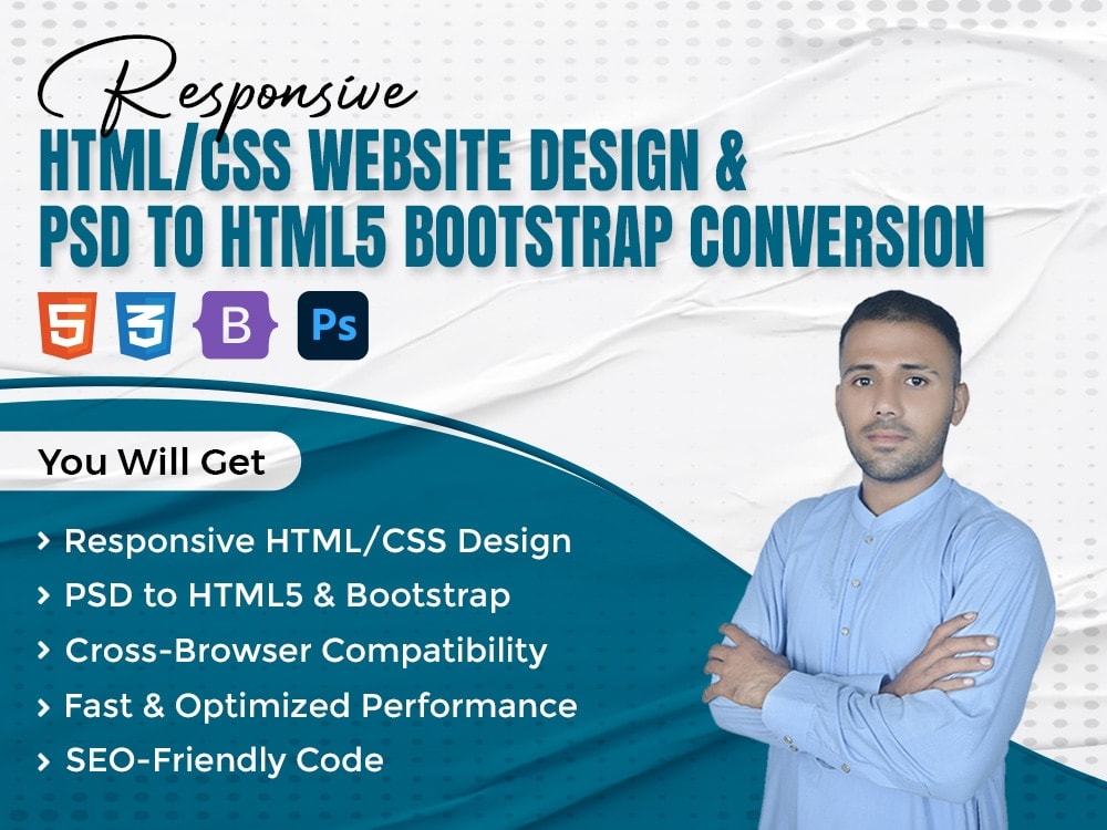 Responsive HTML CSS website design | Psd to html5 bootstrap Conversion ...