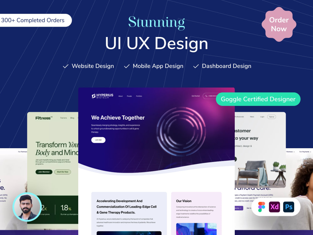 Stunning website ui ux, figma website design, figma design website ...