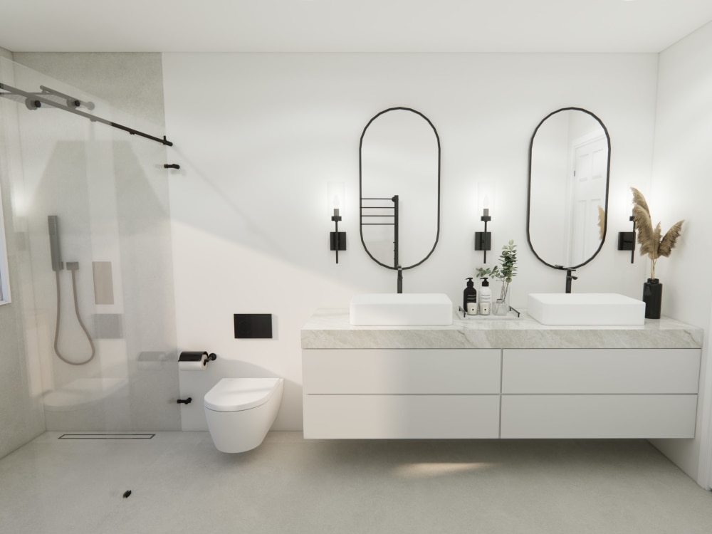 3D BATHRROM interior Design | Upwork