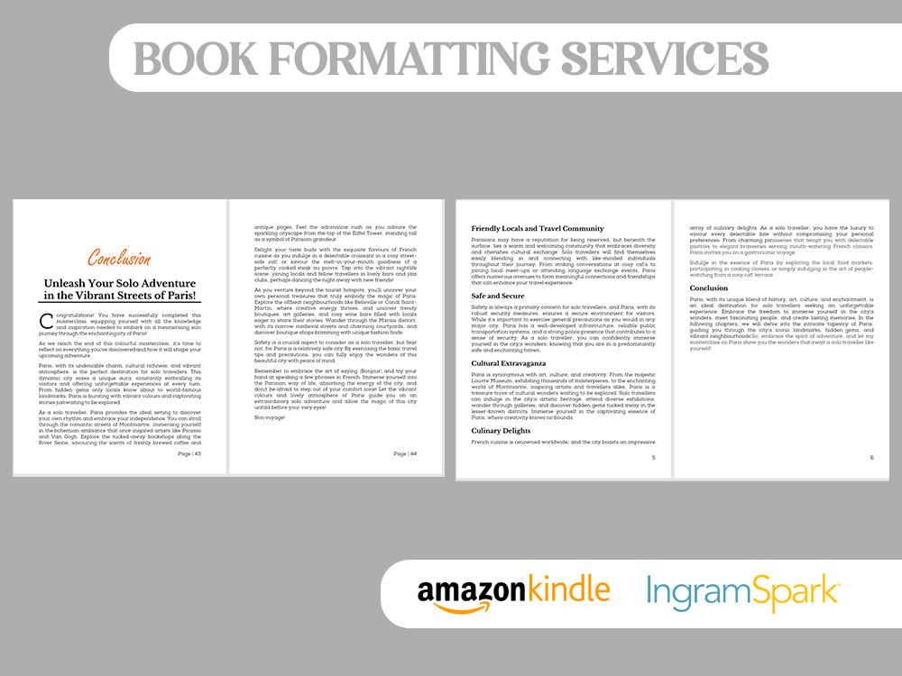 Format your book for amazon KDP paperback ebook and upload | Upwork