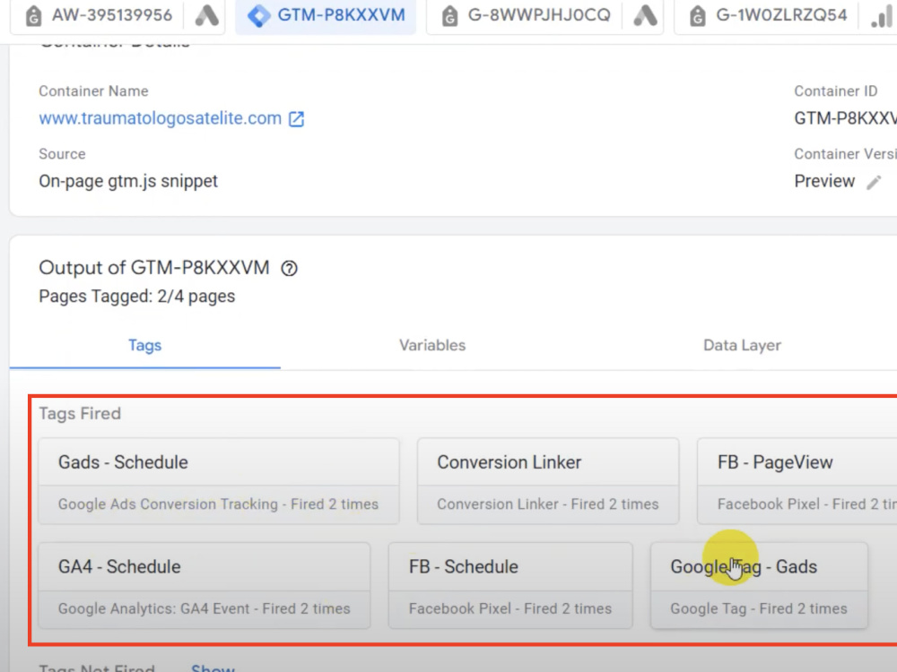 Facebook pixel setup Google analytics GTM Google ads conversion ...
