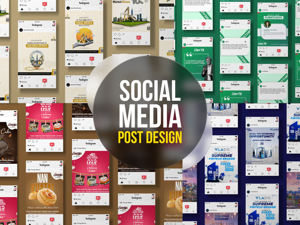 Post and ad design for social media Facebook, Instagram, Linkedin | Upwork