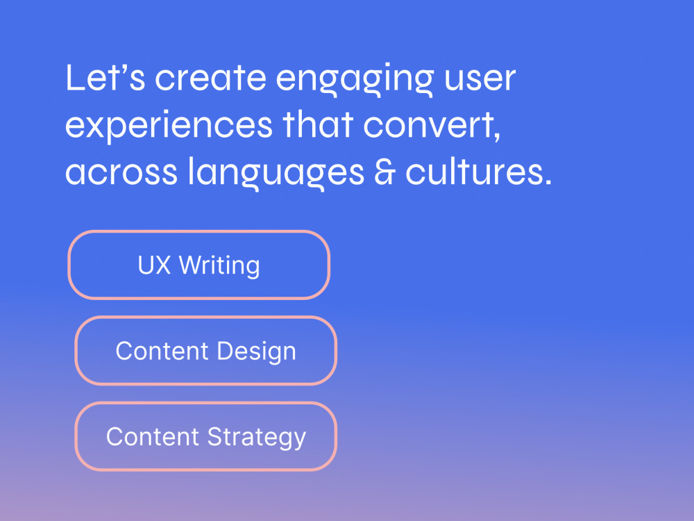 UX writing that guides and converts your users | Upwork