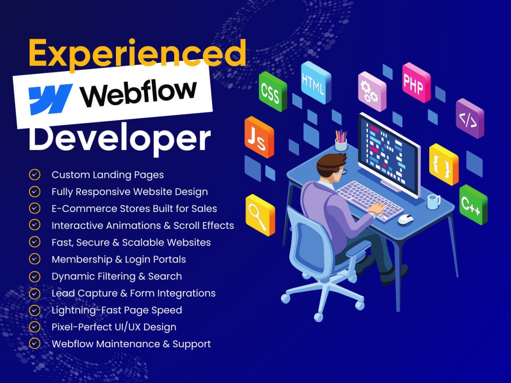 Experienced Webflow Developer Specializing in Web App Development | Upwork