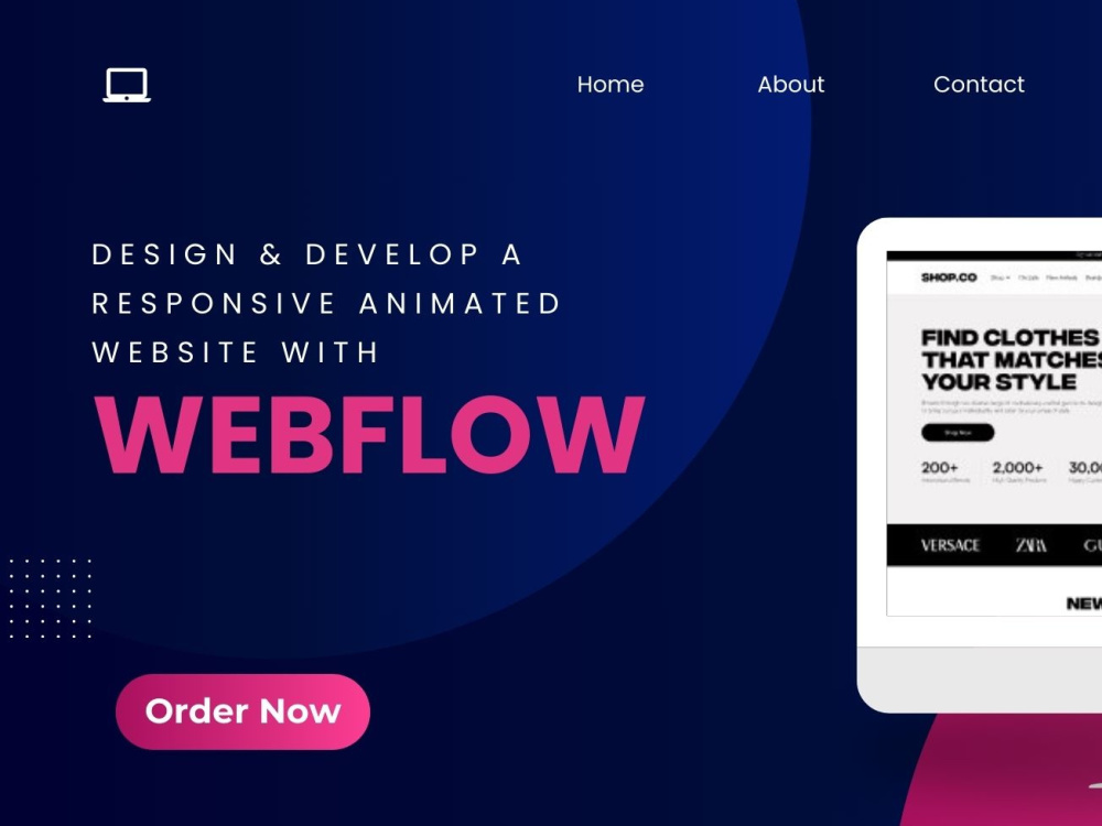A responsive and animated Webflow website | Upwork