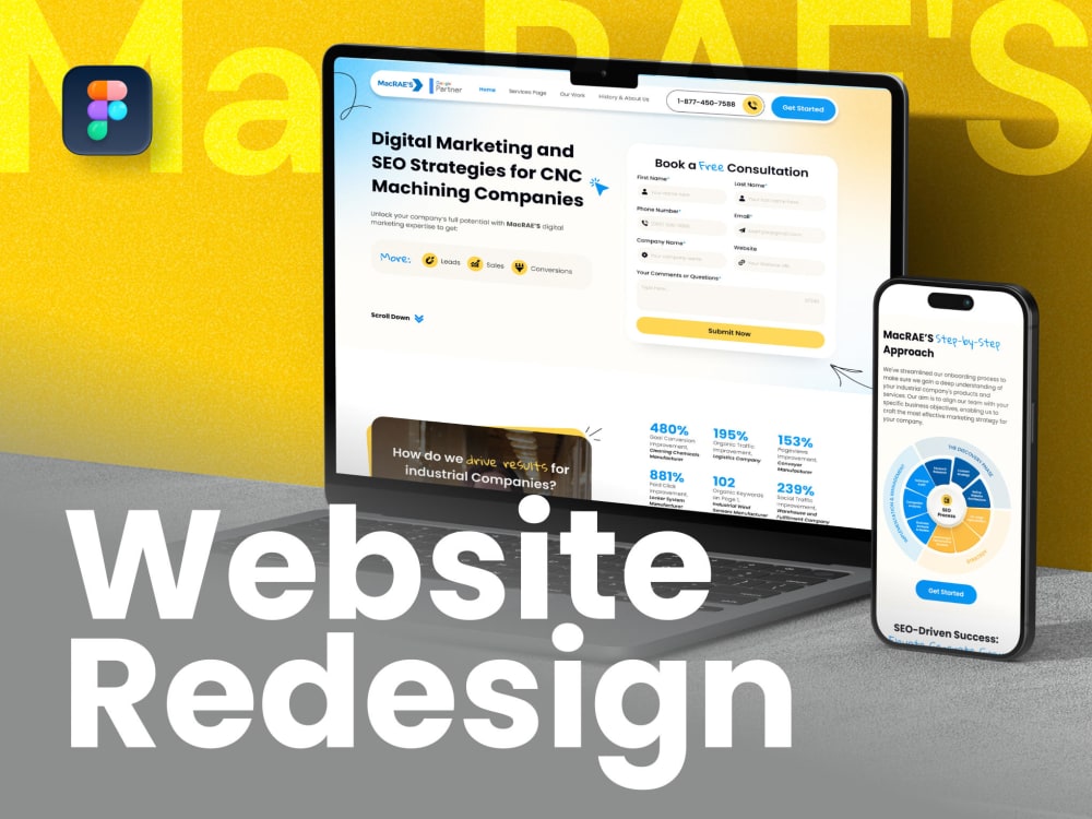 A Figma UI/UX Redesign for a Stunning and Functional Corporate Website ...
