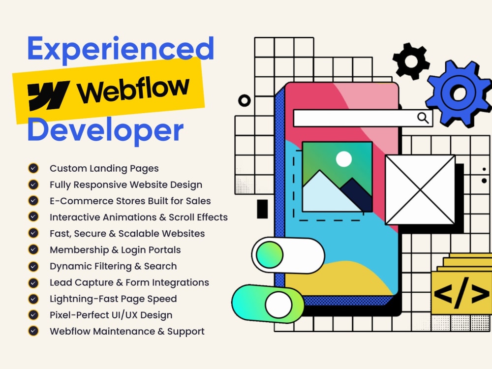 Experienced Webflow Developer Specializing in Web App Development | Upwork