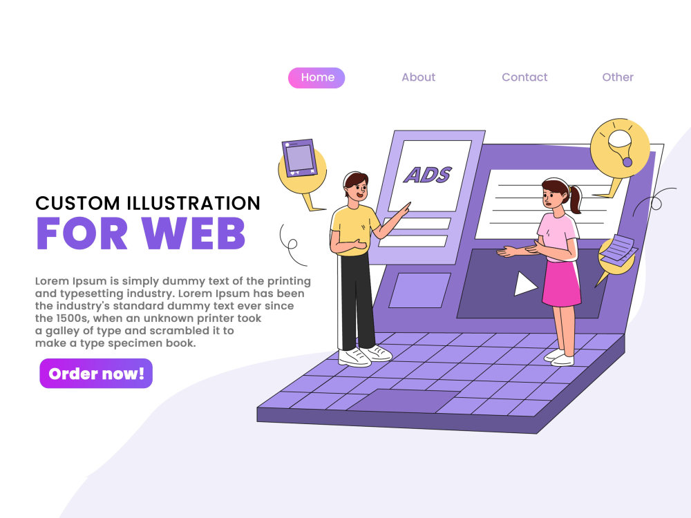 An Amazing Vector Illustration Designed for Your Business or Website ...
