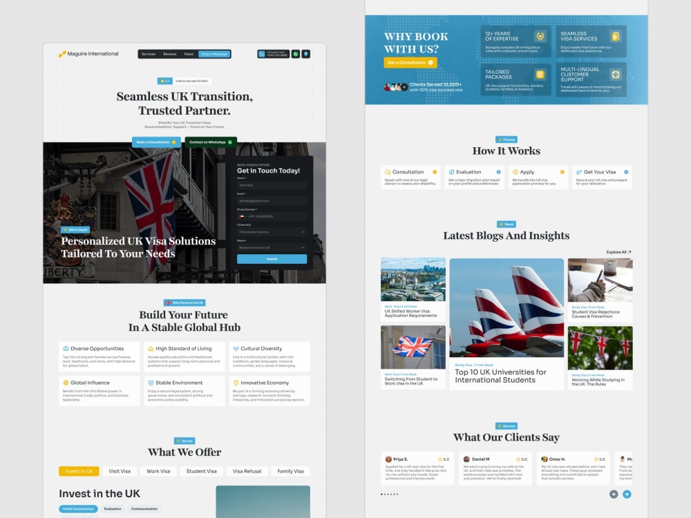 Modern Framer Website Design | Figma to Framer | CMS & Interactions ...