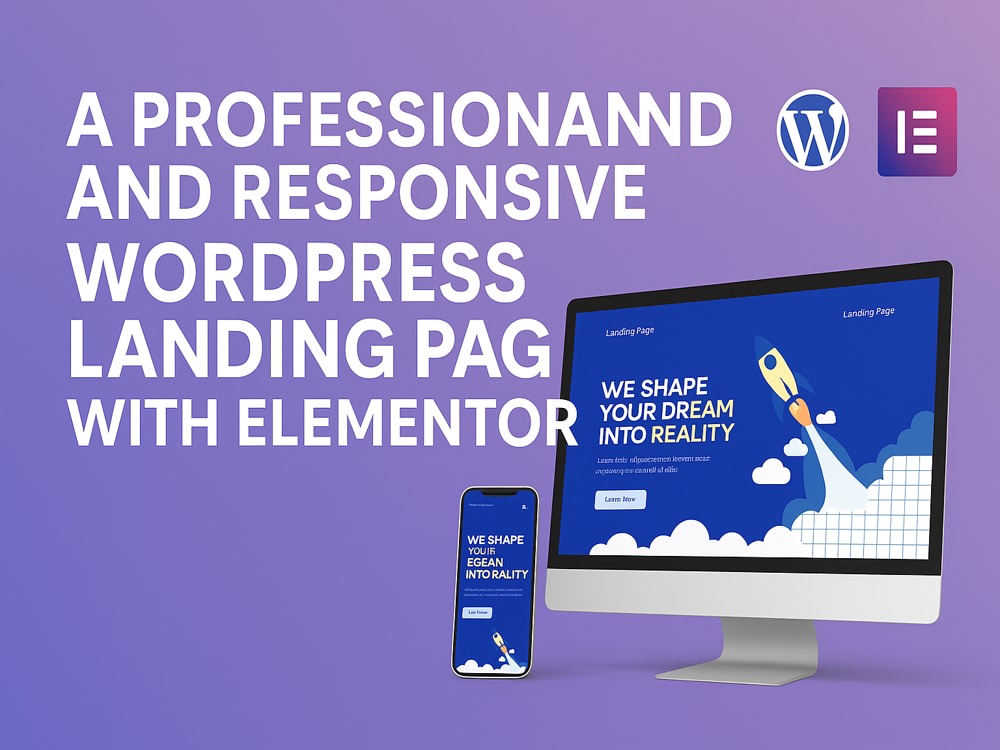 A professional and responsive WordPress Landing Page with Elementor ...