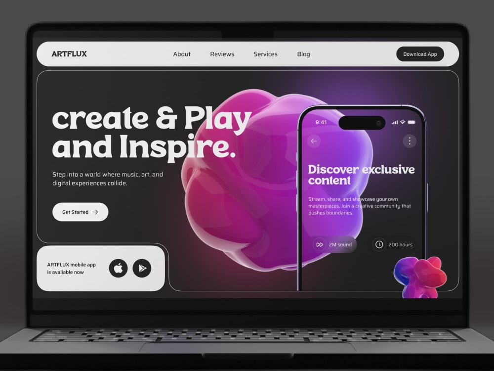 UI UX Designer / Website in Five USD / UI UX Design in Figma / Landing ...