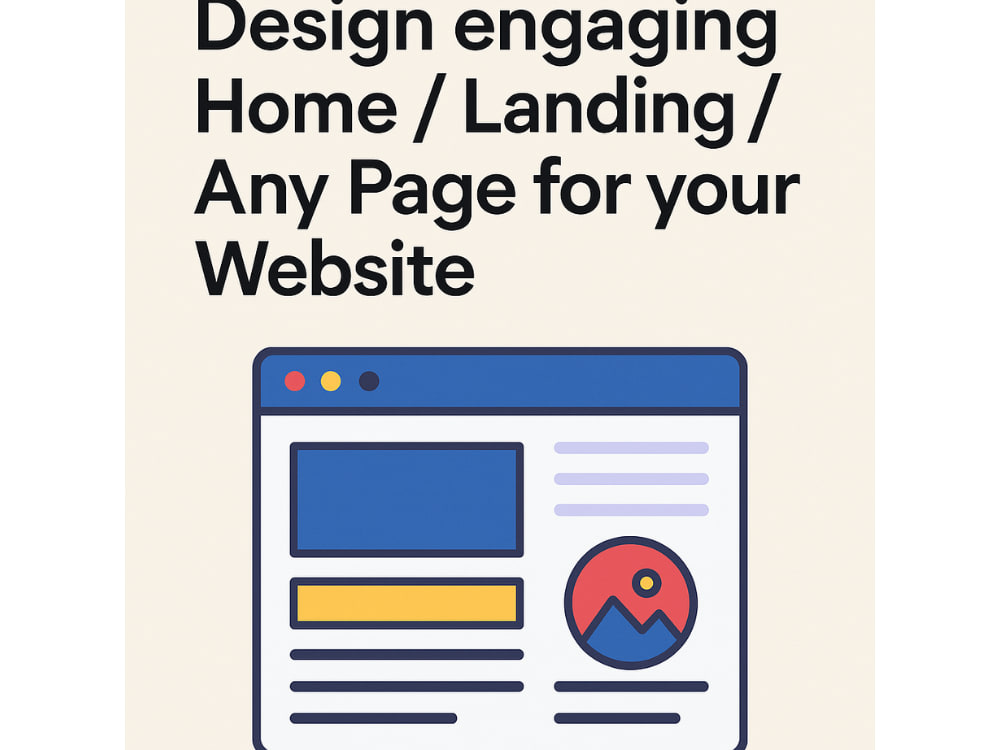 Design engaging Home / Landing / Any page for your website | Upwork