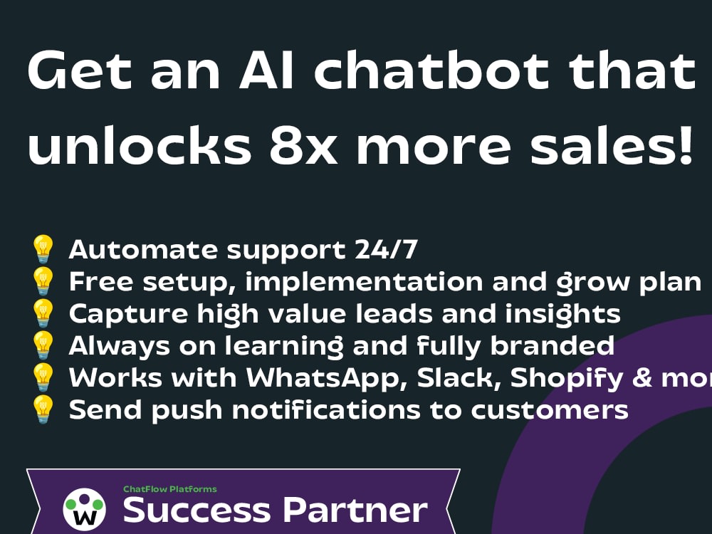 Powerful AI chatbots to boost sales and support on your website | Upwork