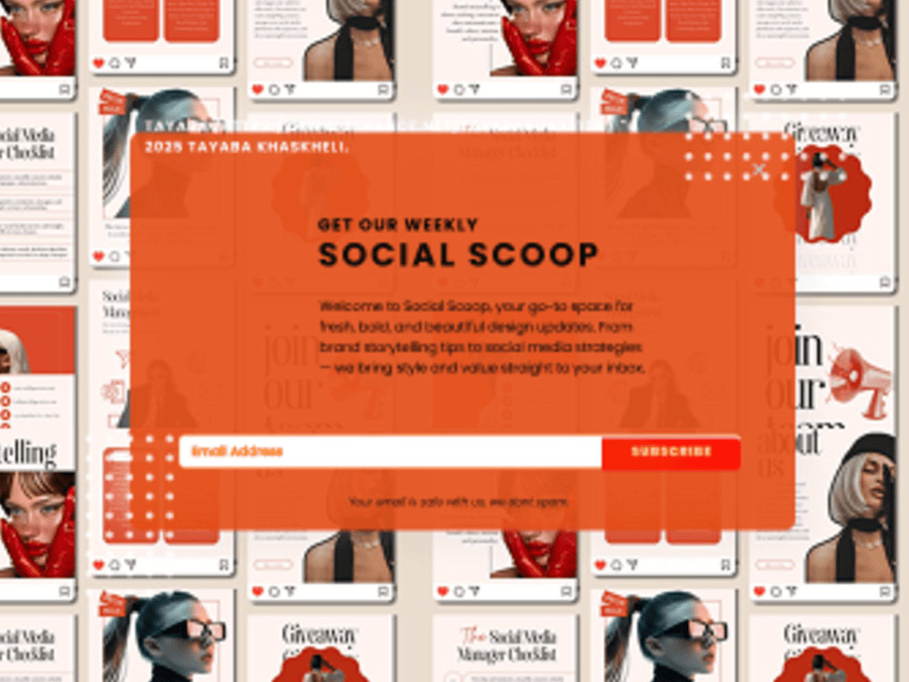 Newsletter Subscribe Page โ UI Design | Upwork
