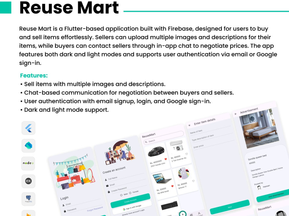 A fully android and iOS mobile app designed and developed with Flutter ...