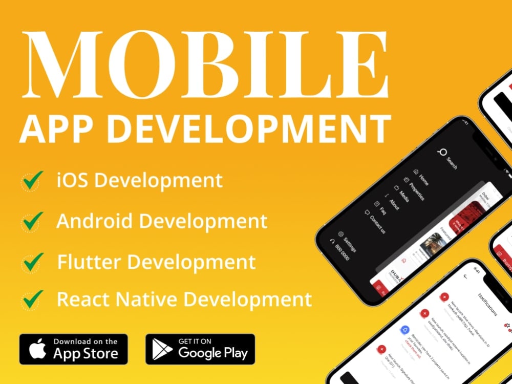 Mobile app for iOS and Android | Flutter | React Native| Kotlin | Swift ...