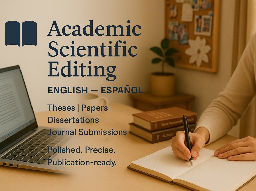 High-Level Editing & Proofreading–EN/ES, Sci/Tech, Ready to Submit | Upwork