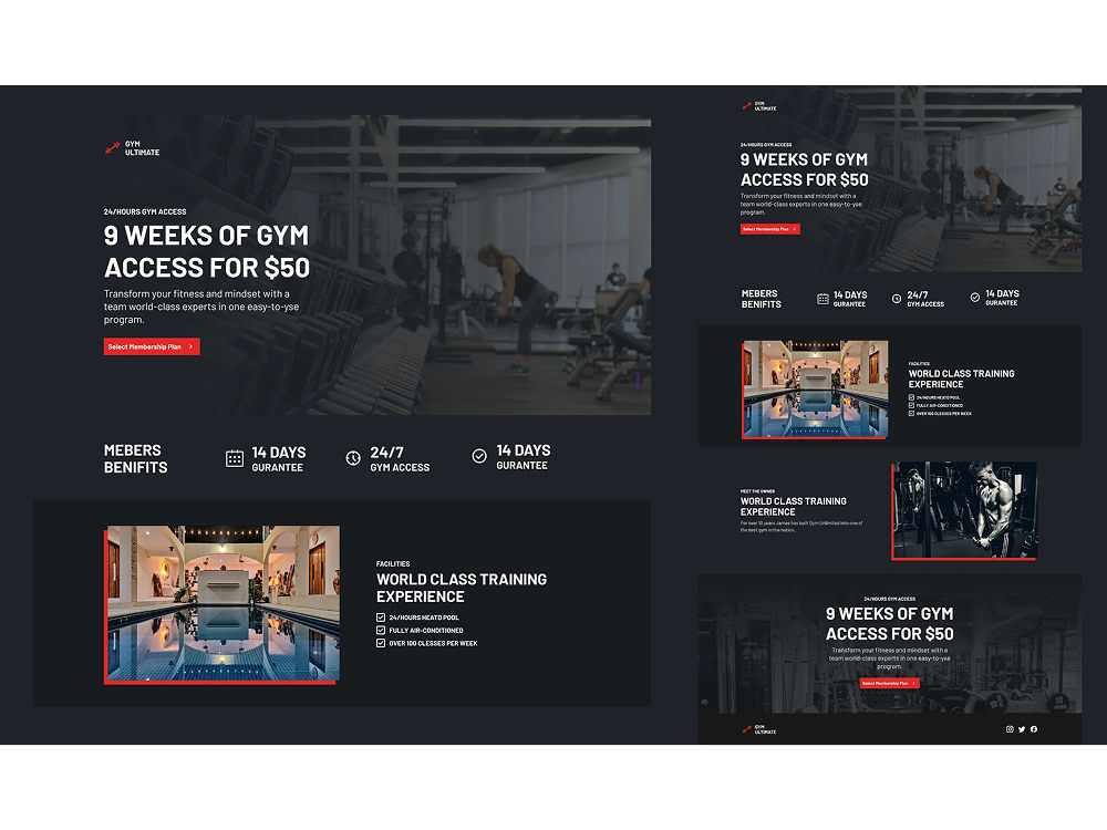 Website UI UX landing page design on figma full web UX UI layout | Upwork