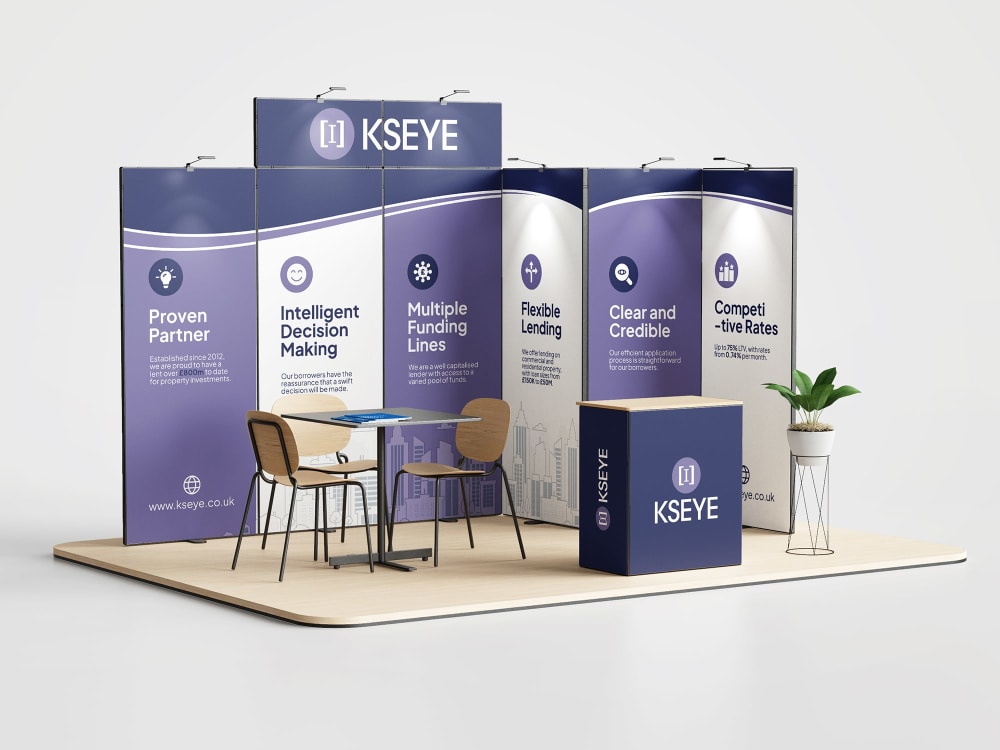 Custom trade show booth, exhibition stand or backdrop for your ...