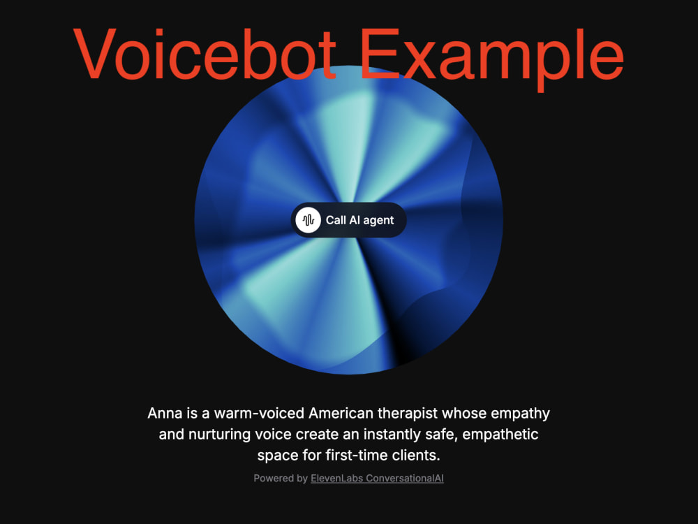 A Conversational AI Voicebot built with ElevenLabs | Upwork