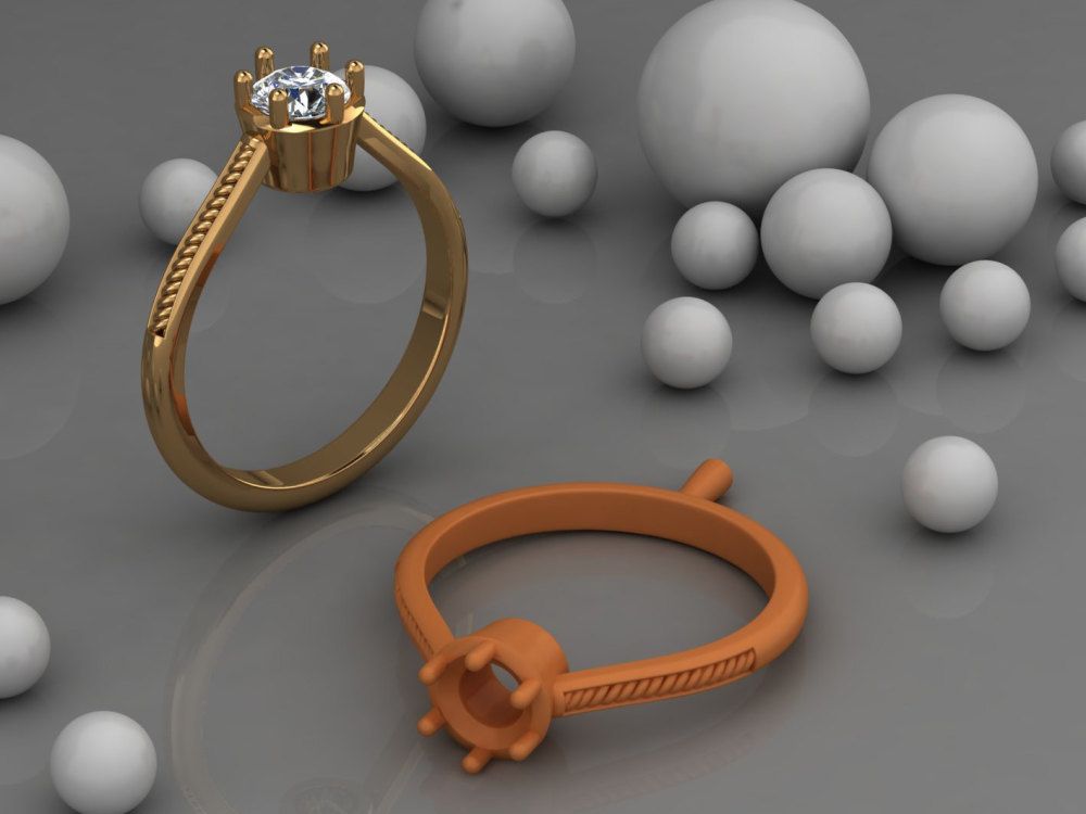 Custom STL Ring Design for Resin or Wax Casting – 3D Printable Jewelry ...