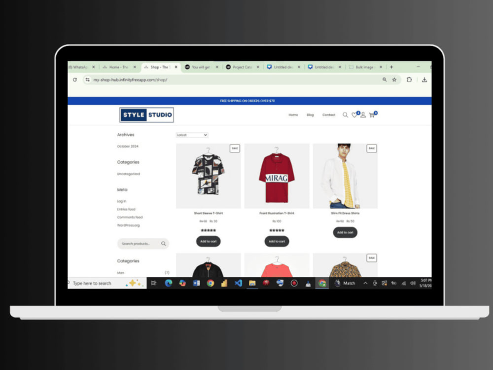 A Professional Ecommerce Website| Custom WordPress Ecommerce Website ...