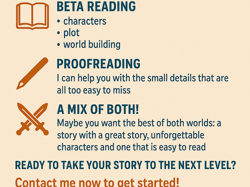 Beta reading, Proof reading or both! | Upwork
