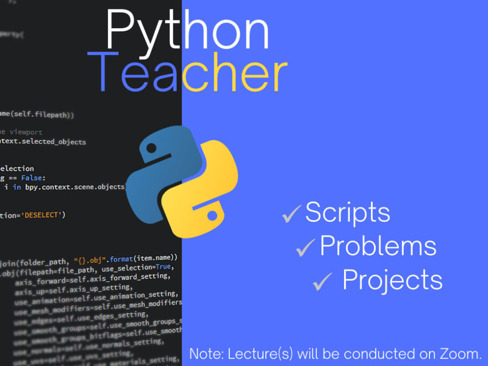 A 1-hour Lesson Python Coding and Support Material. | Upwork