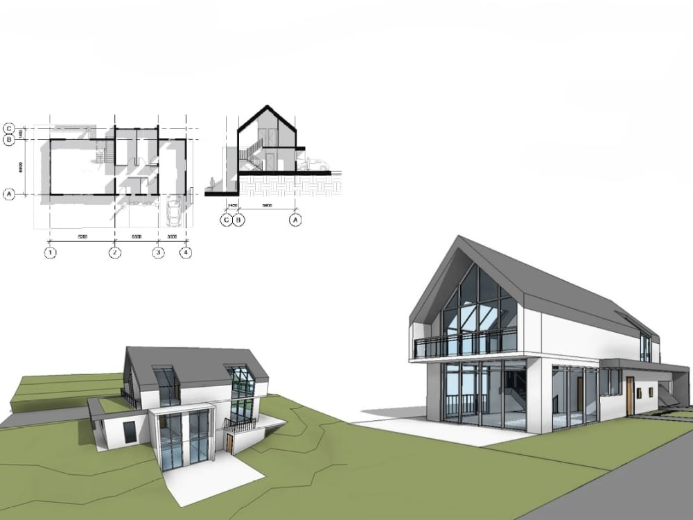 2d File Project 2D/3D Archicad Modeling for Small Residential Projects | Upwork