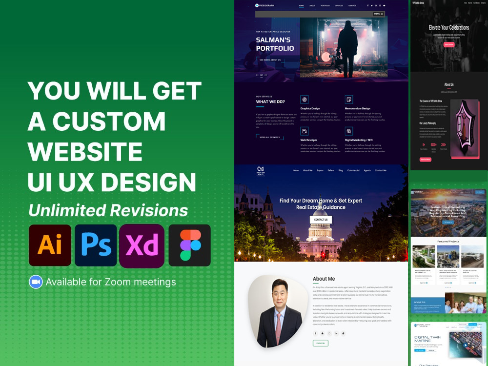 Professional Custom Business Website – Fully Responsive & Unique Design ...