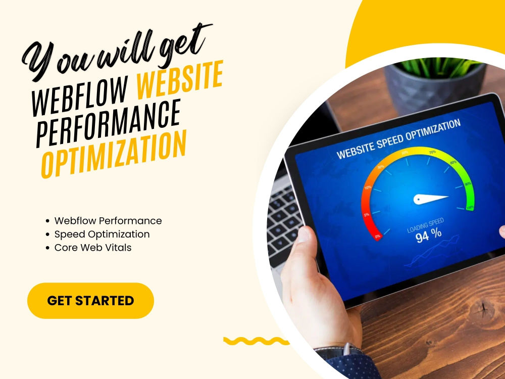 Webflow Website Performance Optimization | Upwork