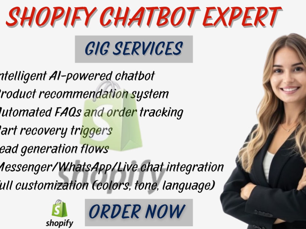 High converting shopify chatbot ai integration to boost sales | Upwork