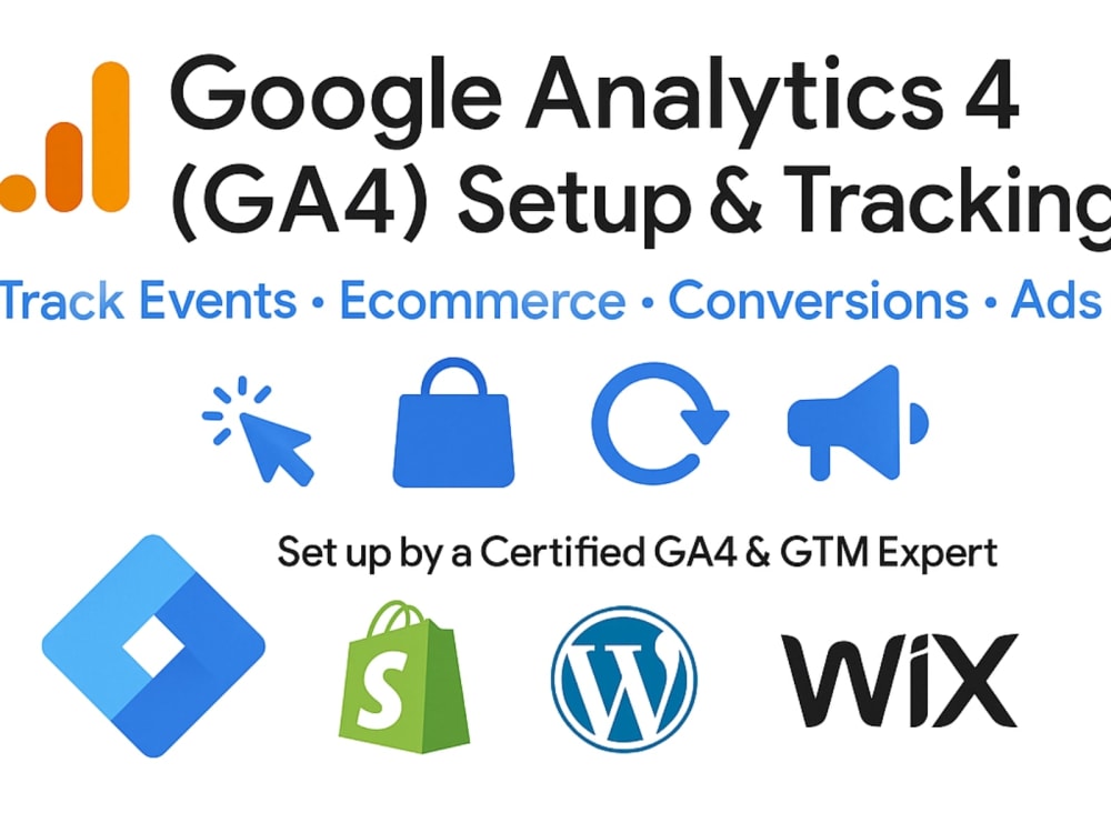 Setup Google Analytics 4 (GA4) and enhanced tracking via Google Tag ...