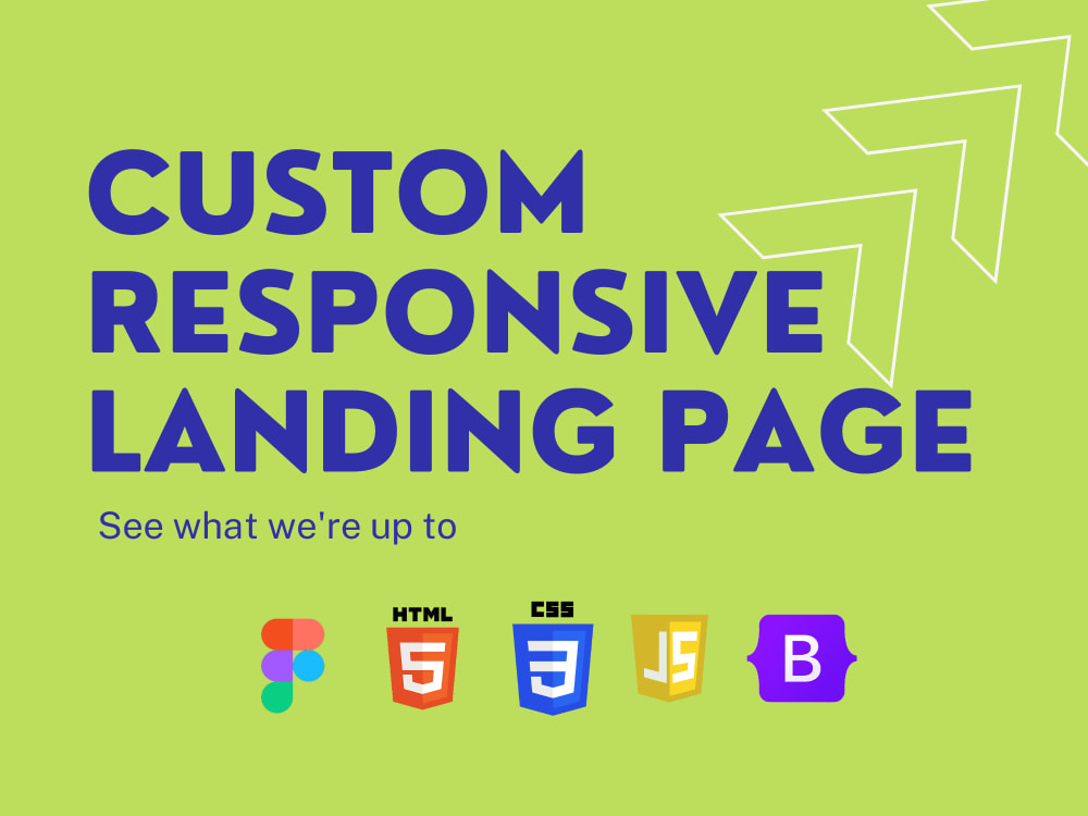 A custom responsive landing page developed with HTML, CSS, JS | Upwork