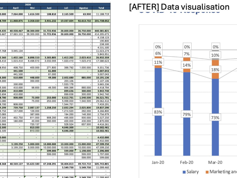 Clean, Structured Excel Sheets for Financial & Project Data | Upwork